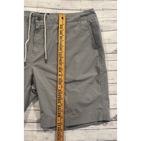 FAHERTY Mens All Day Shorts Sz 38 Heather Gray Stretch Drawstring Zip Pocket - Picture 7 of 16